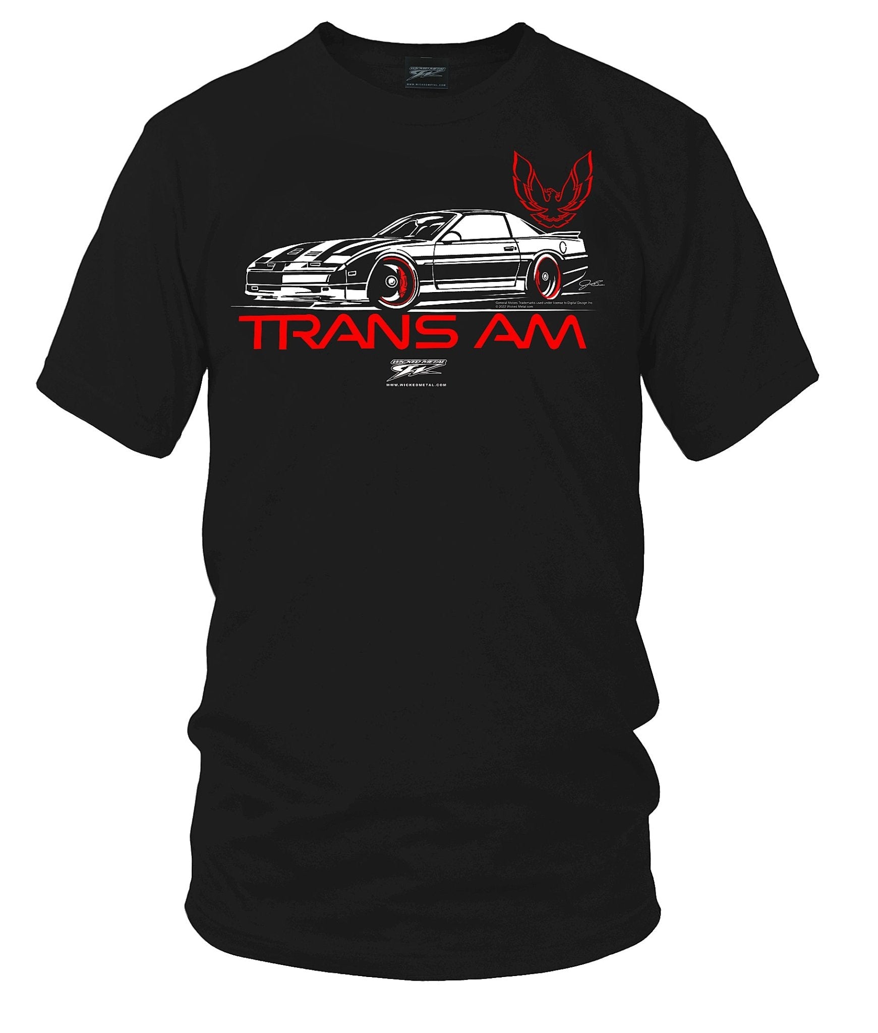 1985 - 1990 Trans Am Stylized - 4th Gen Trans Am Muscle Car Shirt - Wicked Metal