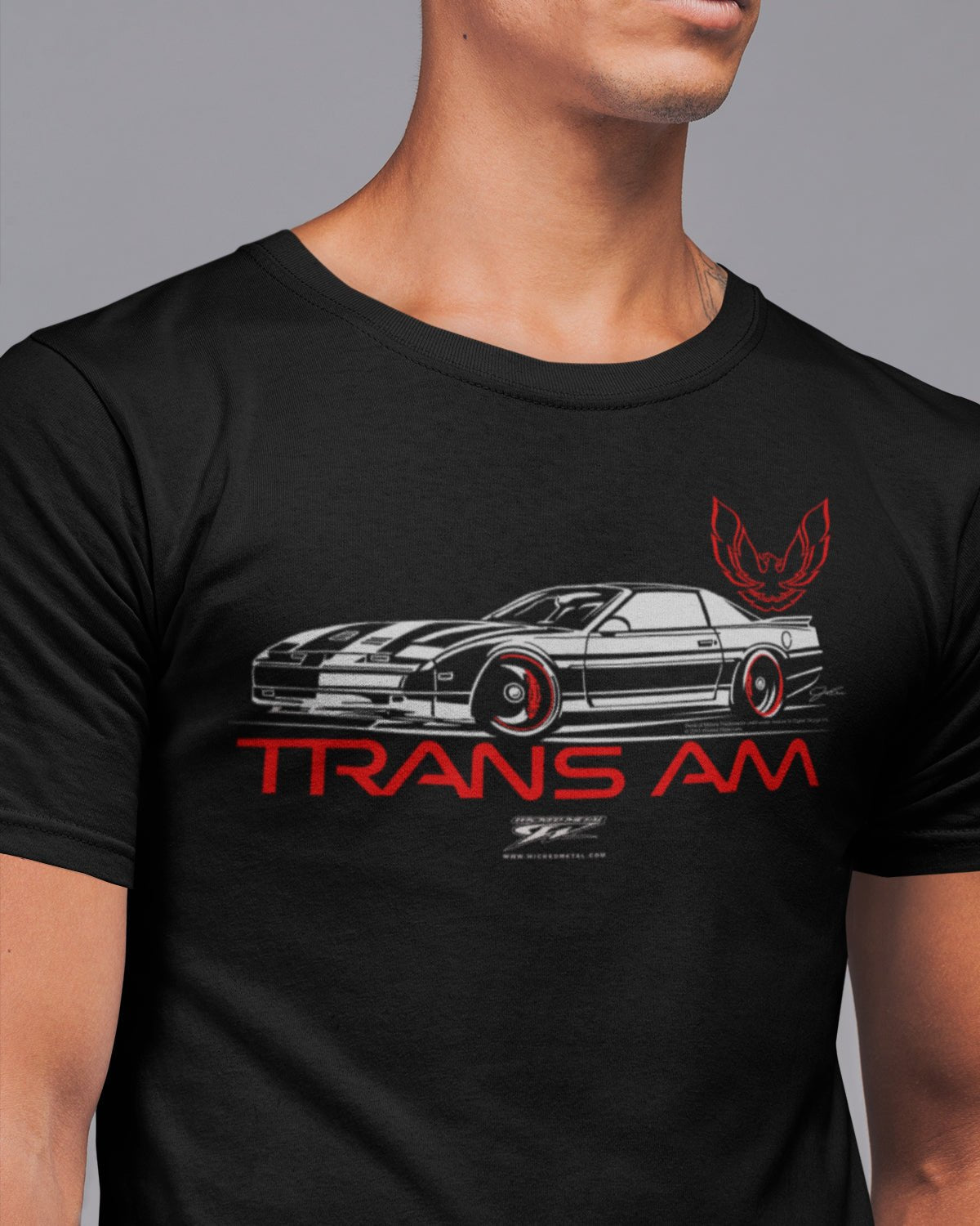 1985 - 1990 Trans Am Stylized - 4th Gen Trans Am Muscle Car Shirt - Wicked Metal