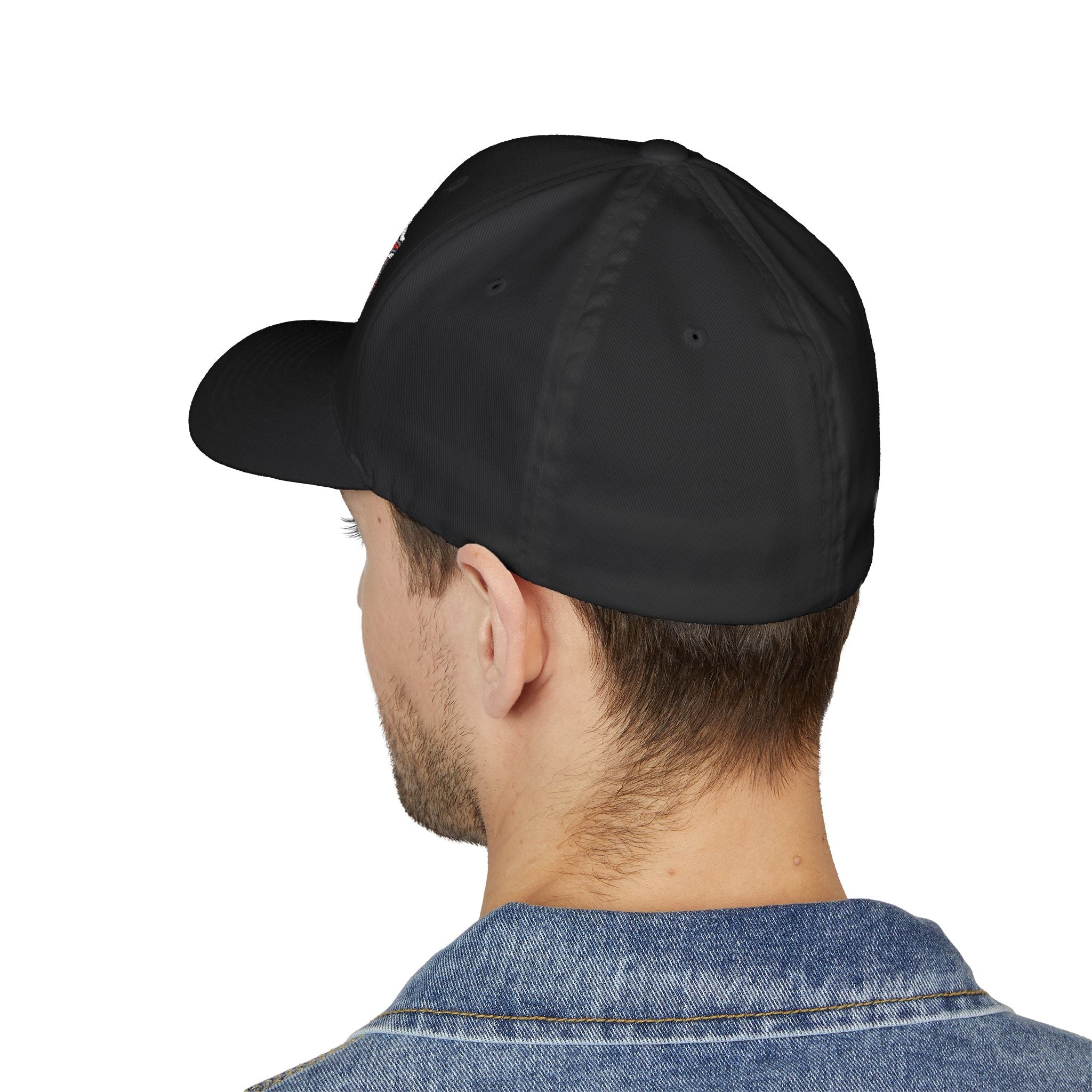 4th Gen Camaro Silhouette Closed - Back Structured Cap (Embroidery) - Camaro 4th Gen hat - Wicked Metal