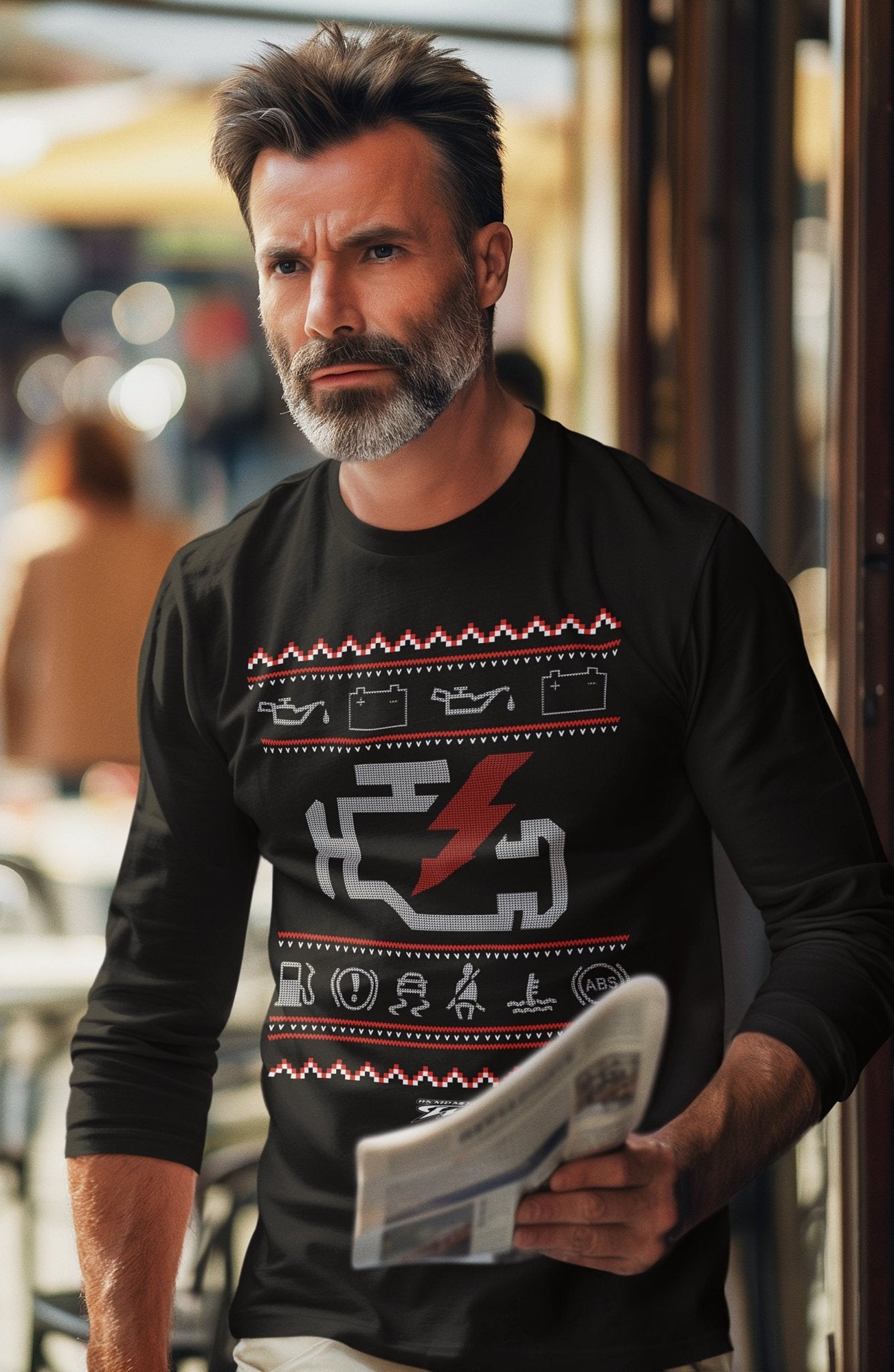 Check Engine Ugly Long Sleeve t-shirt Black - Wicked Metal - Wicked Metal