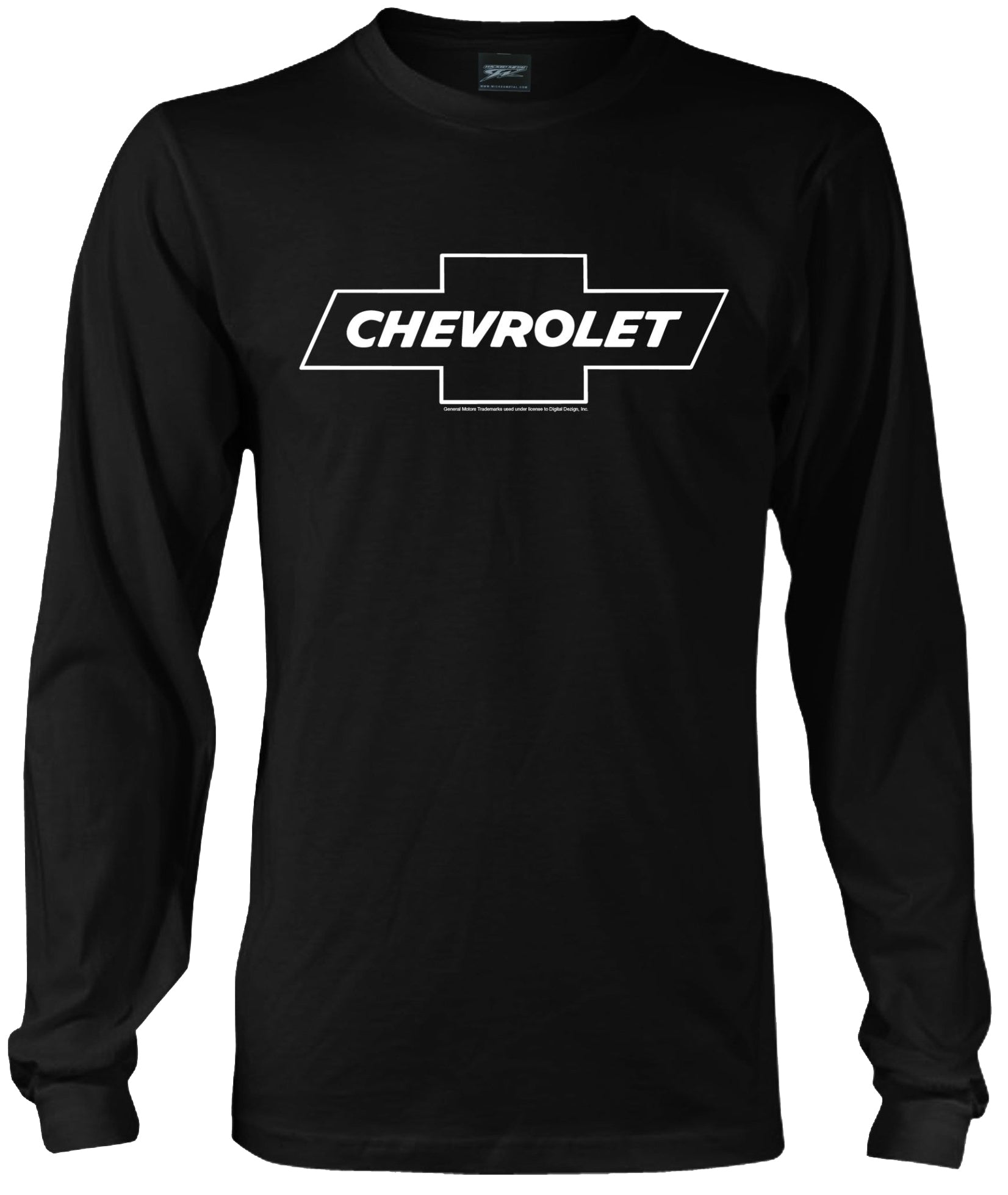 Chevy Bowtie LS t shirt logo - Black