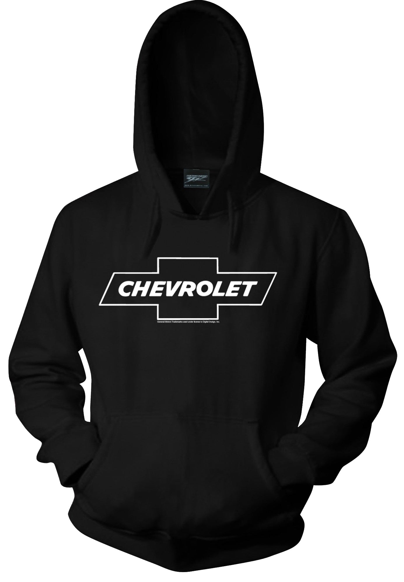 Chevy Bowtie t shirt logo - Black Hoodie