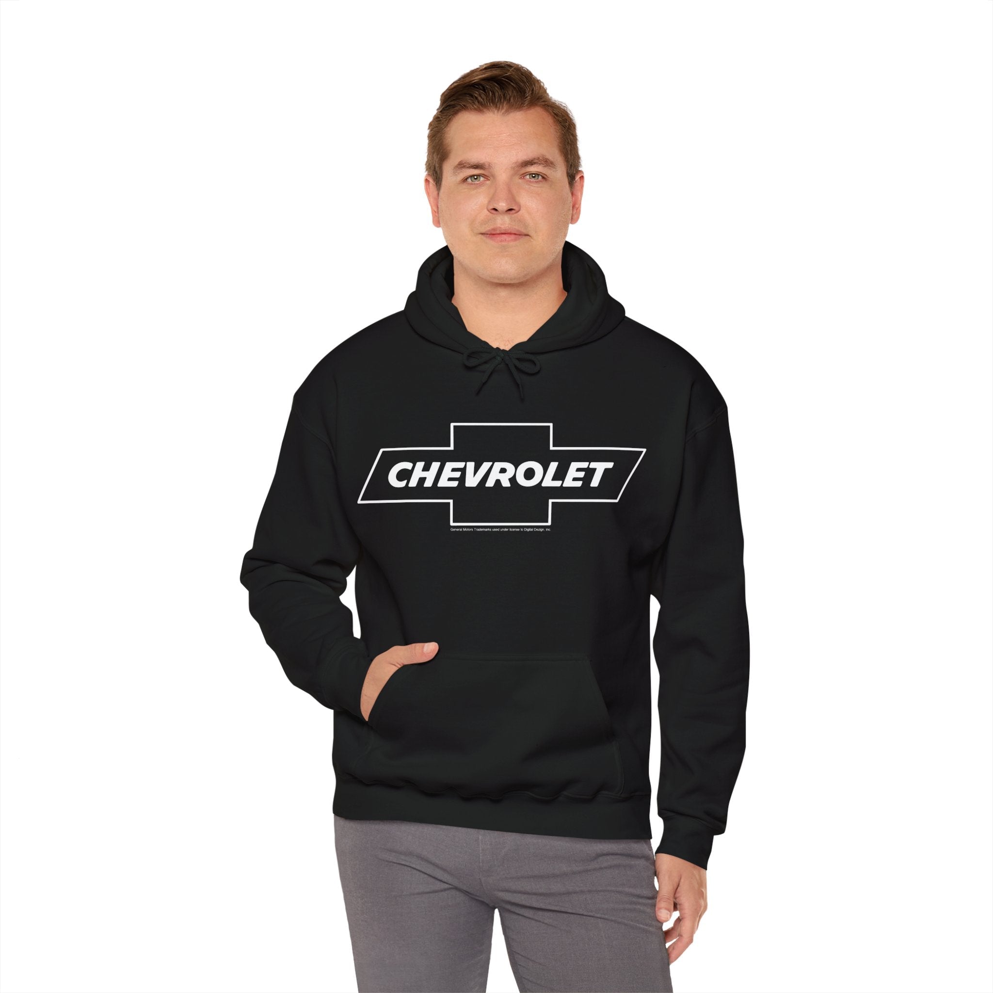 Chevy Bowtie t shirt logo - Black Hoodie - Wicked Metal
