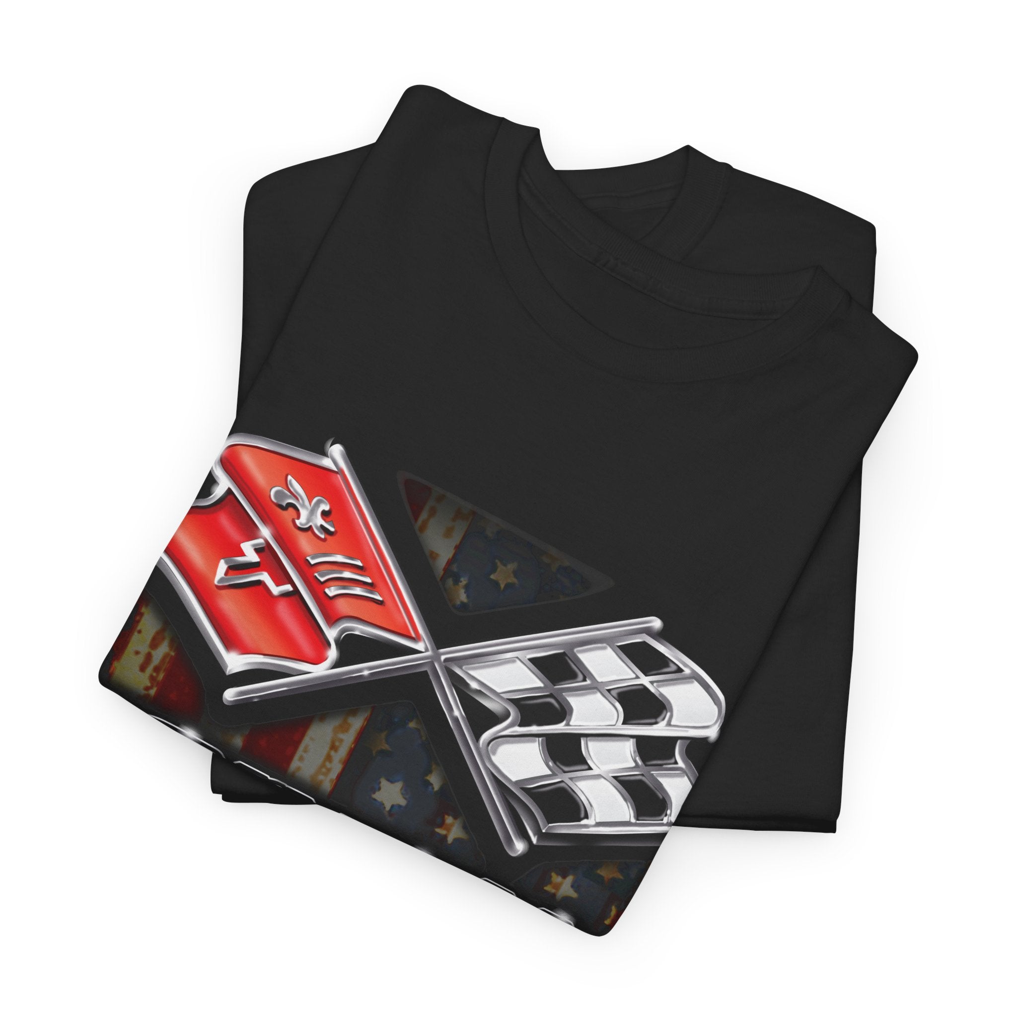 Corvette c3 Flag - Corvette C3 Flag logo shirt - Wicked Metal
