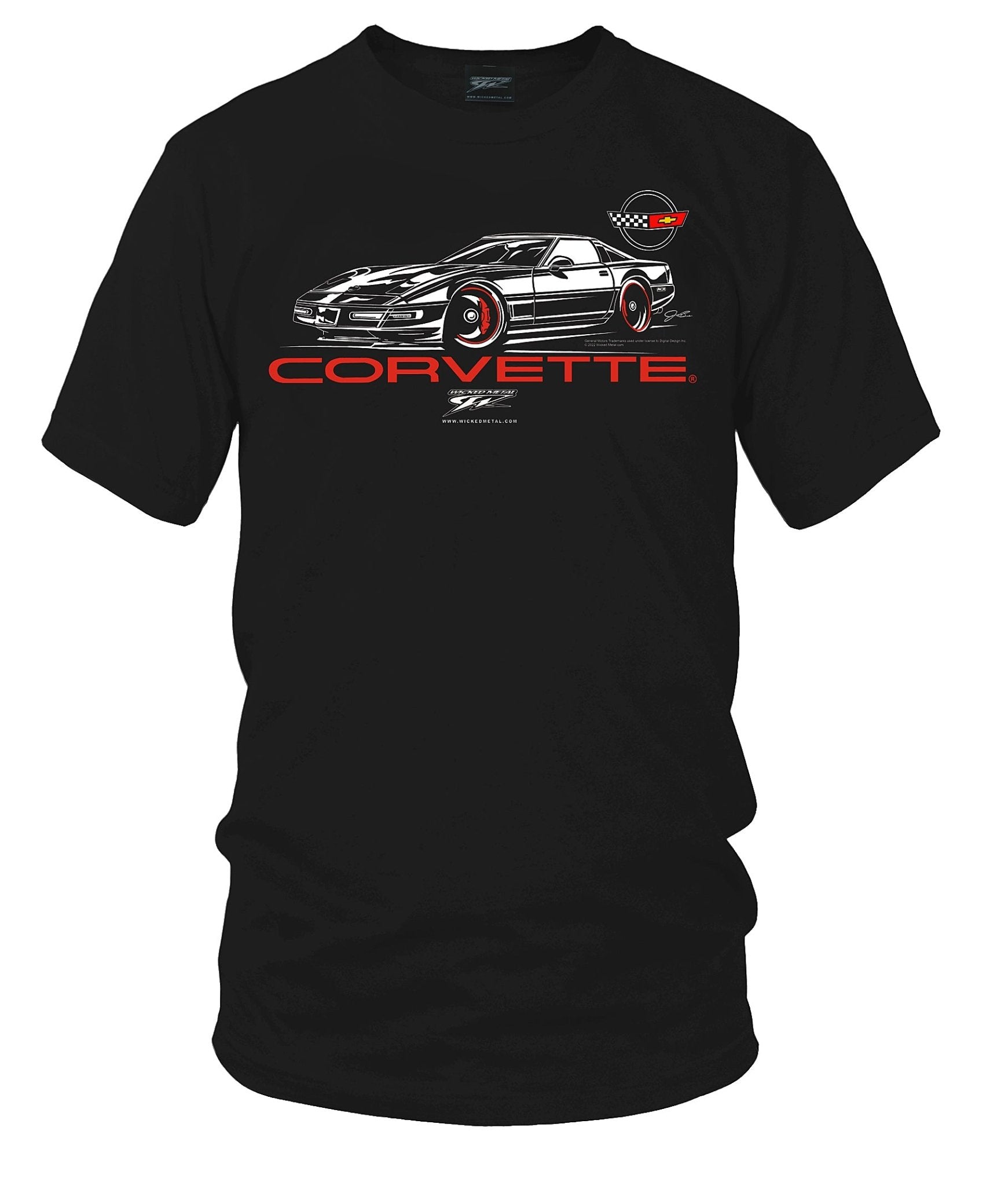Corvette c4 91 - 97 Stylized - C4 Corvette Stylized shirt - Wicked Metal