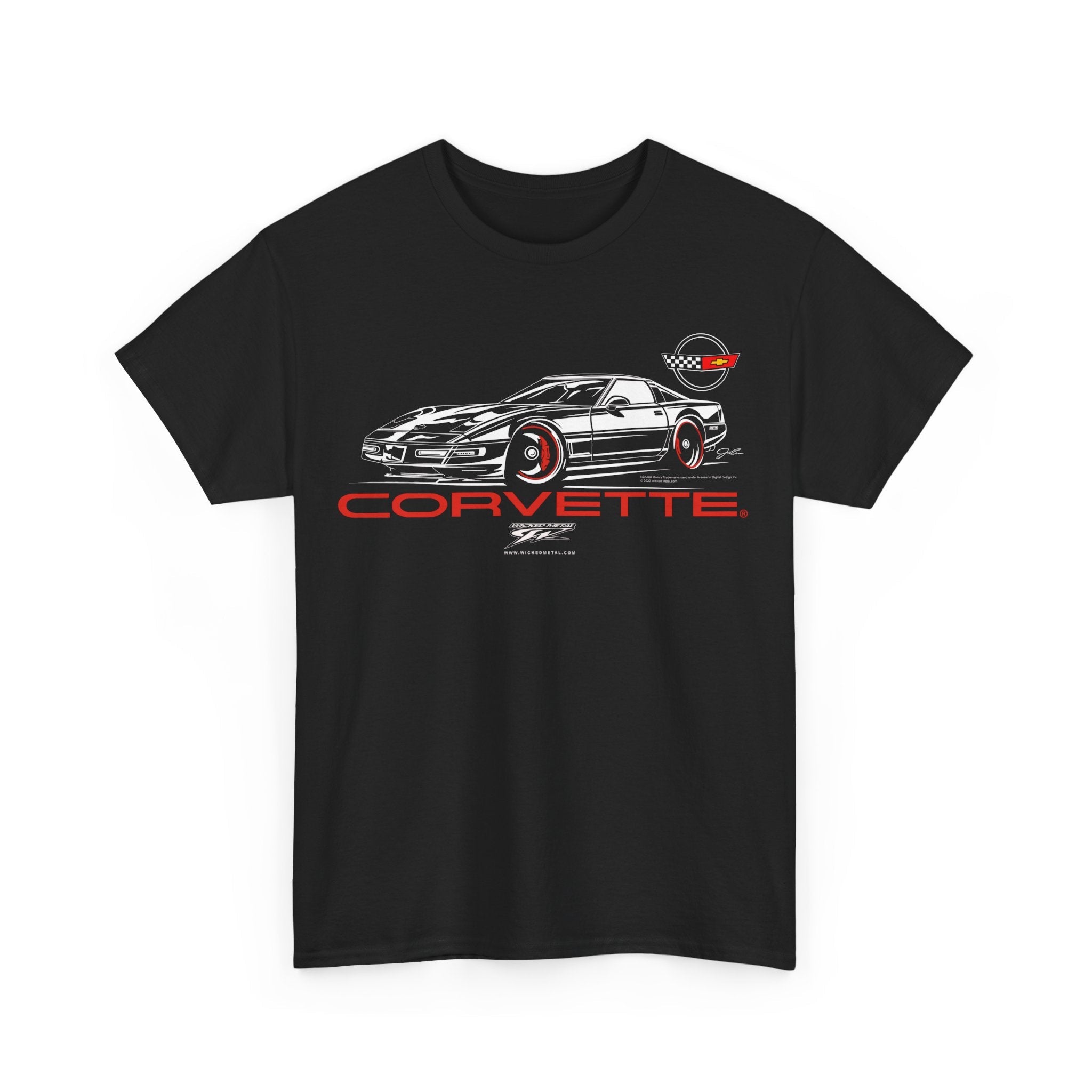 Corvette c4 91 - 97 Stylized - C4 Corvette Stylized shirt - Wicked Metal