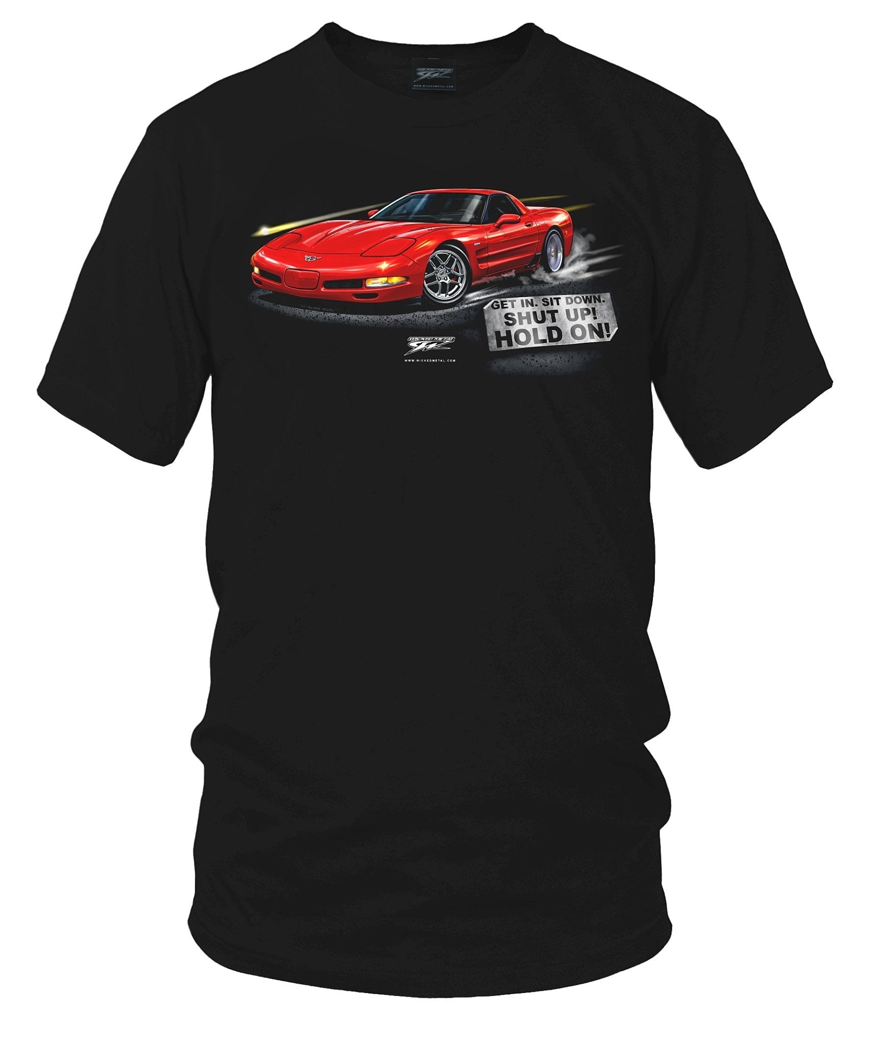 Corvette c5 Get In, Hold On - C5 Corvette t-shirt - Wicked Metal