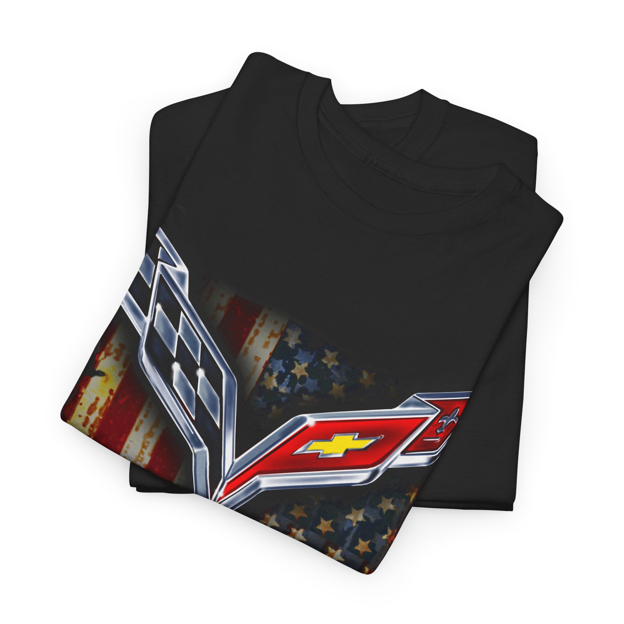 Corvette c7 Flag - Corvette C7 Flag logo shirt - Wicked Metal