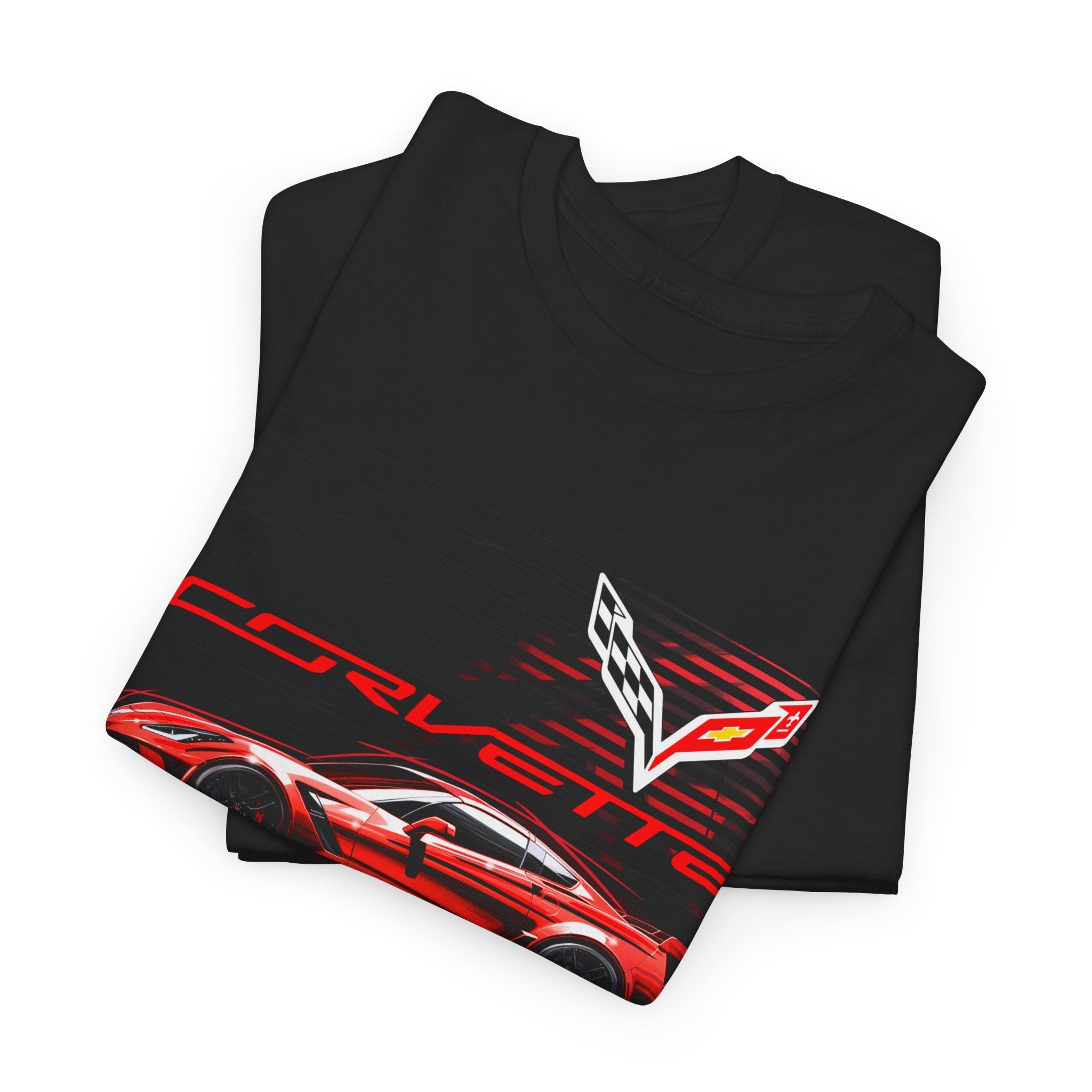 Corvette c7 Red Prototype - Corvette C7 Stylized logo shirt - Wicked Metal