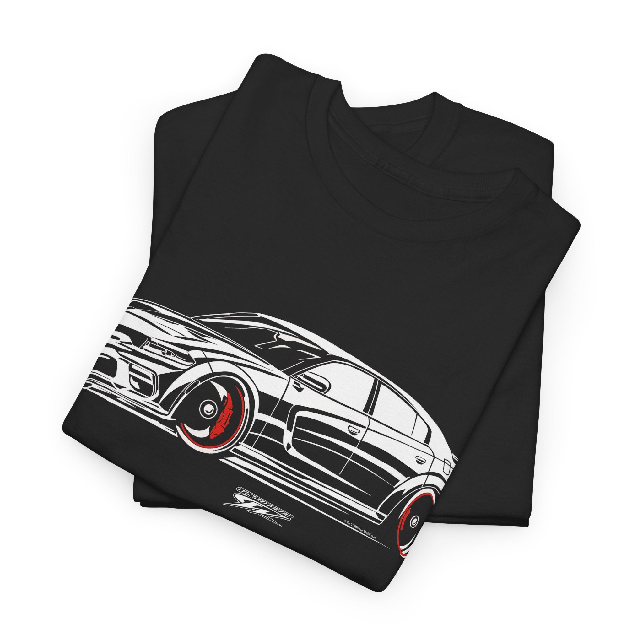 Dodge Charger Stylized - Muscle Car T-Shirt - Charger t - Shirt - Wicked Metal