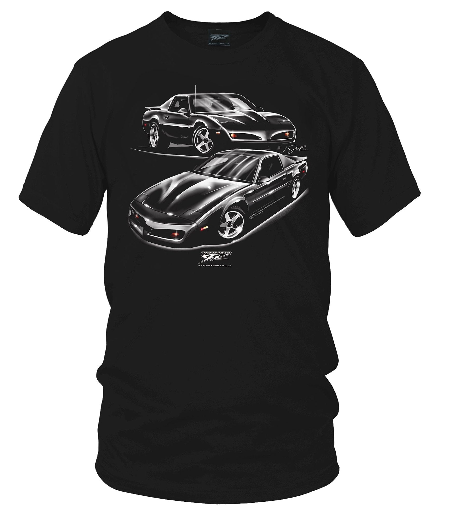 Firehawk Stylized - 4th Gen Trans Am Muscle Car Shirt - Wicked Metal