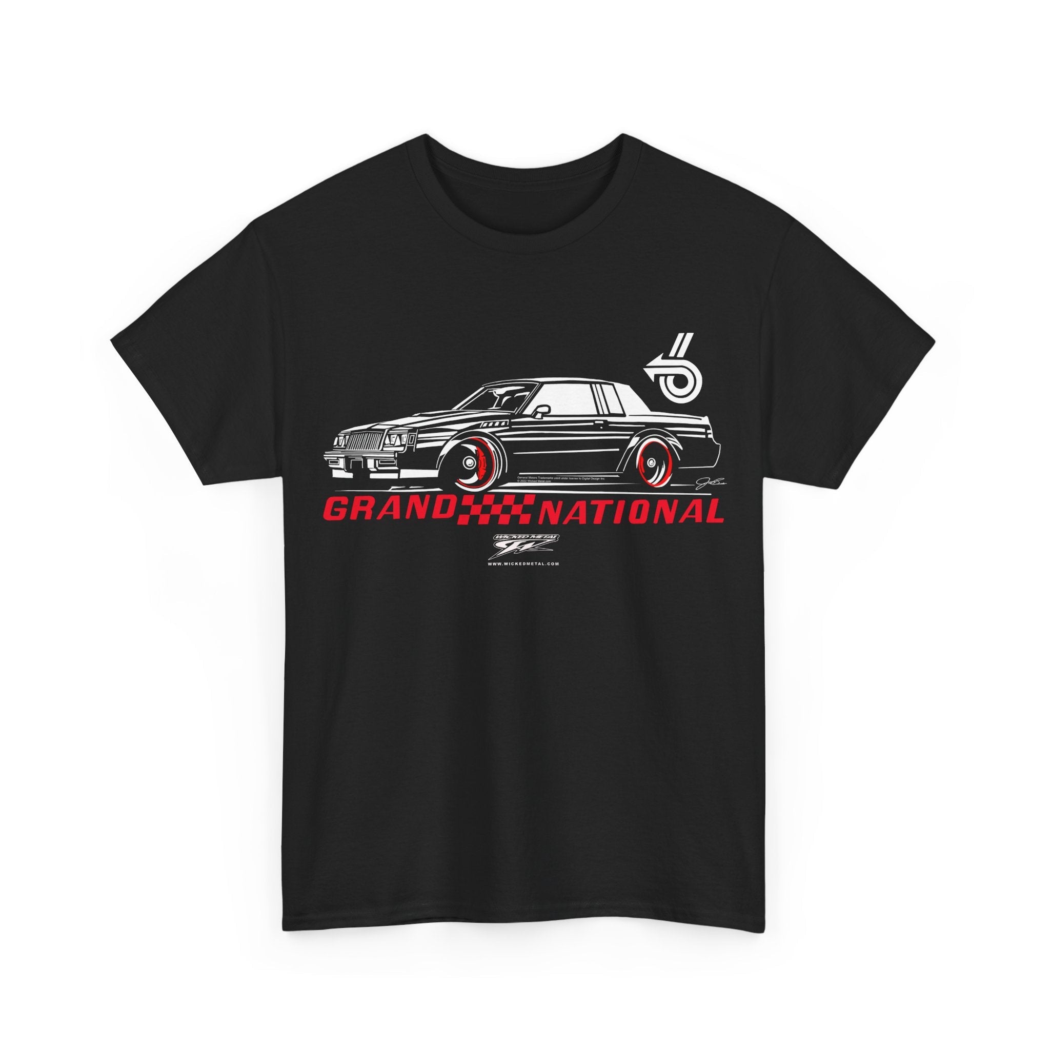 Grand National Stylized Shirt - Muscle Car T-Shirt - 1987 Grand National - Wicked Metal