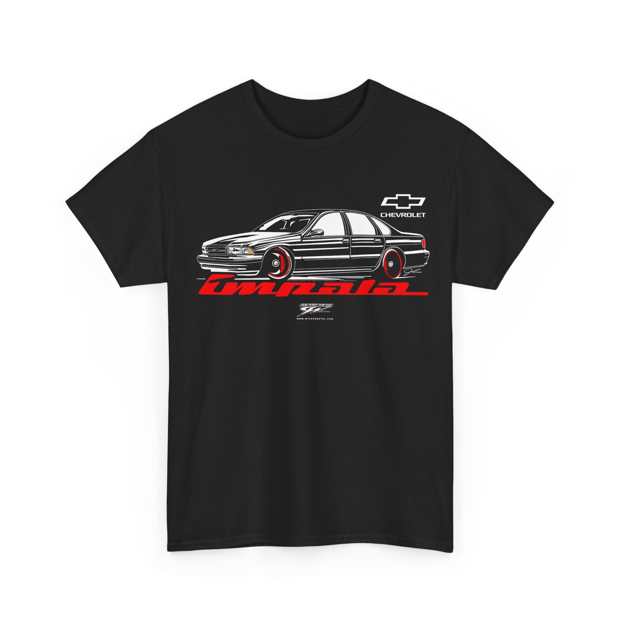 Impala Stylized - 1994 - 1996 Impala T-Shirt - Impala t - Shirt - Wicked Metal