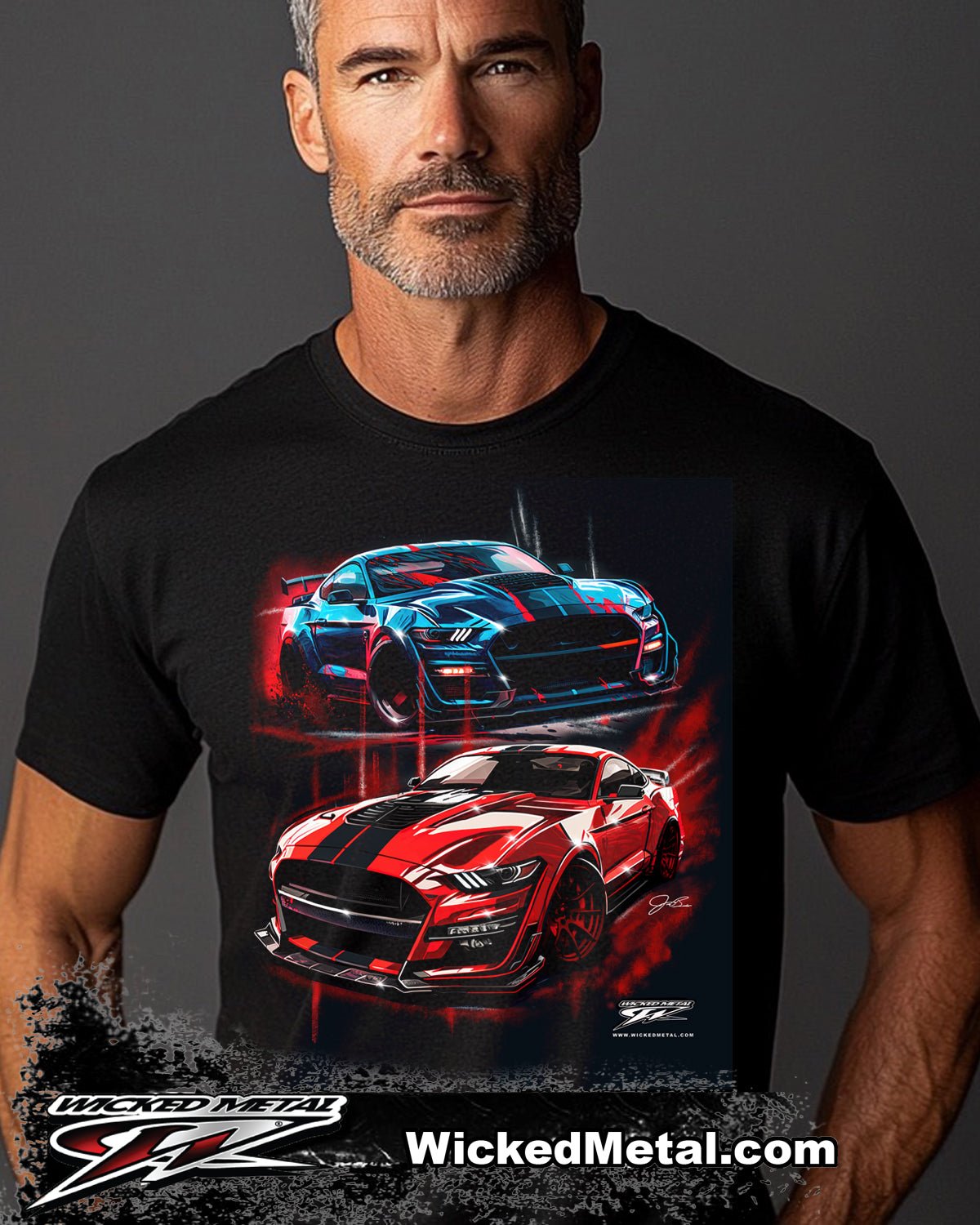 Mustang 6th Gen Shirt - 2016 - 2020 Mustang GT350 T-Shirts - Wicked Metal