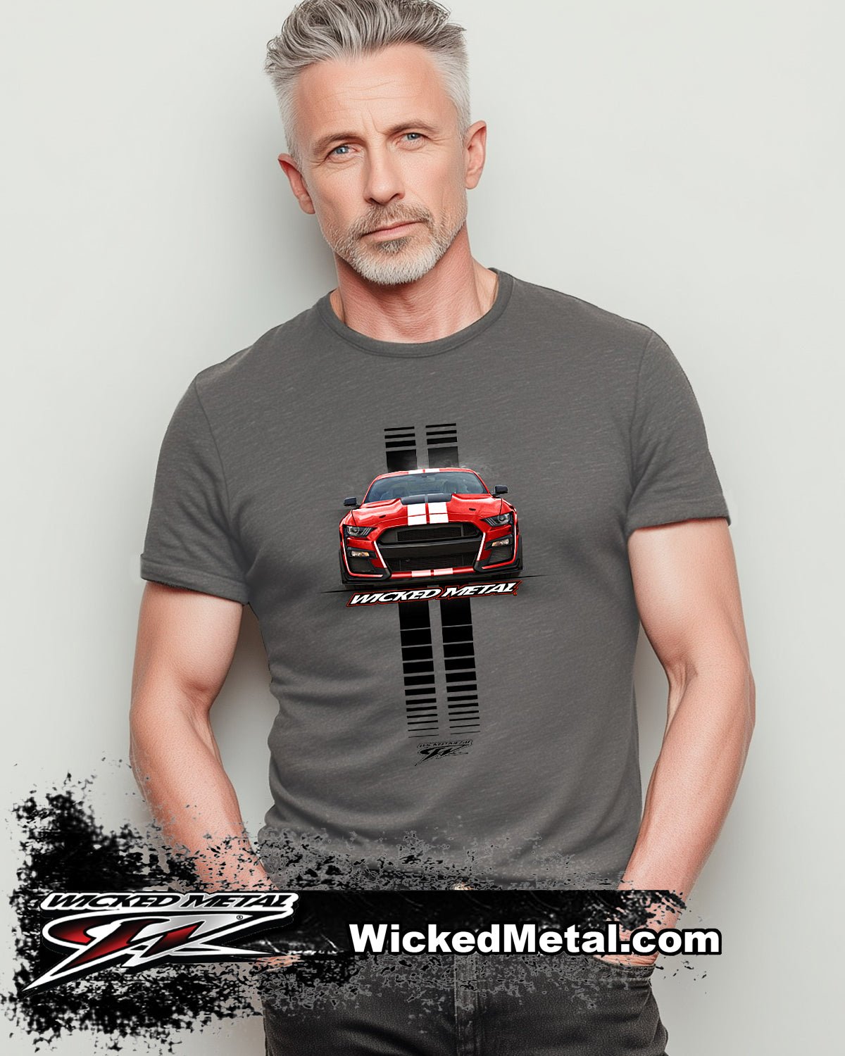 Mustang GT500 Stripes Shirt - 2020–2022 Mustang GT500 T-Shirts - Wicked Metal
