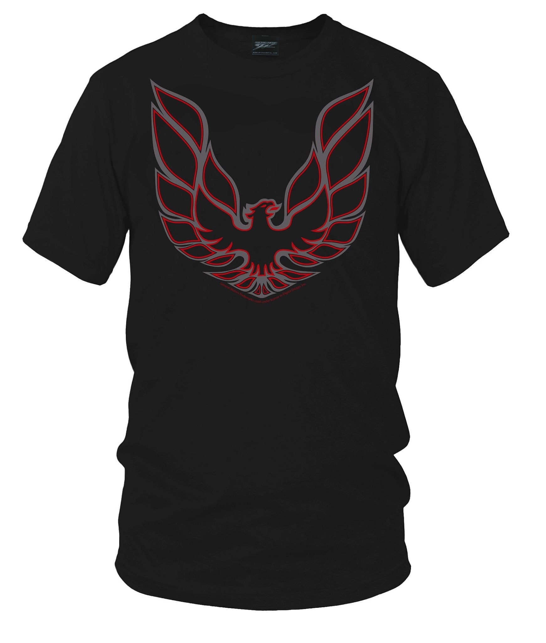 TA logo Grey & Red t shirt - Trans Am emblem - Muscle Car Shirt - Wicked Metal