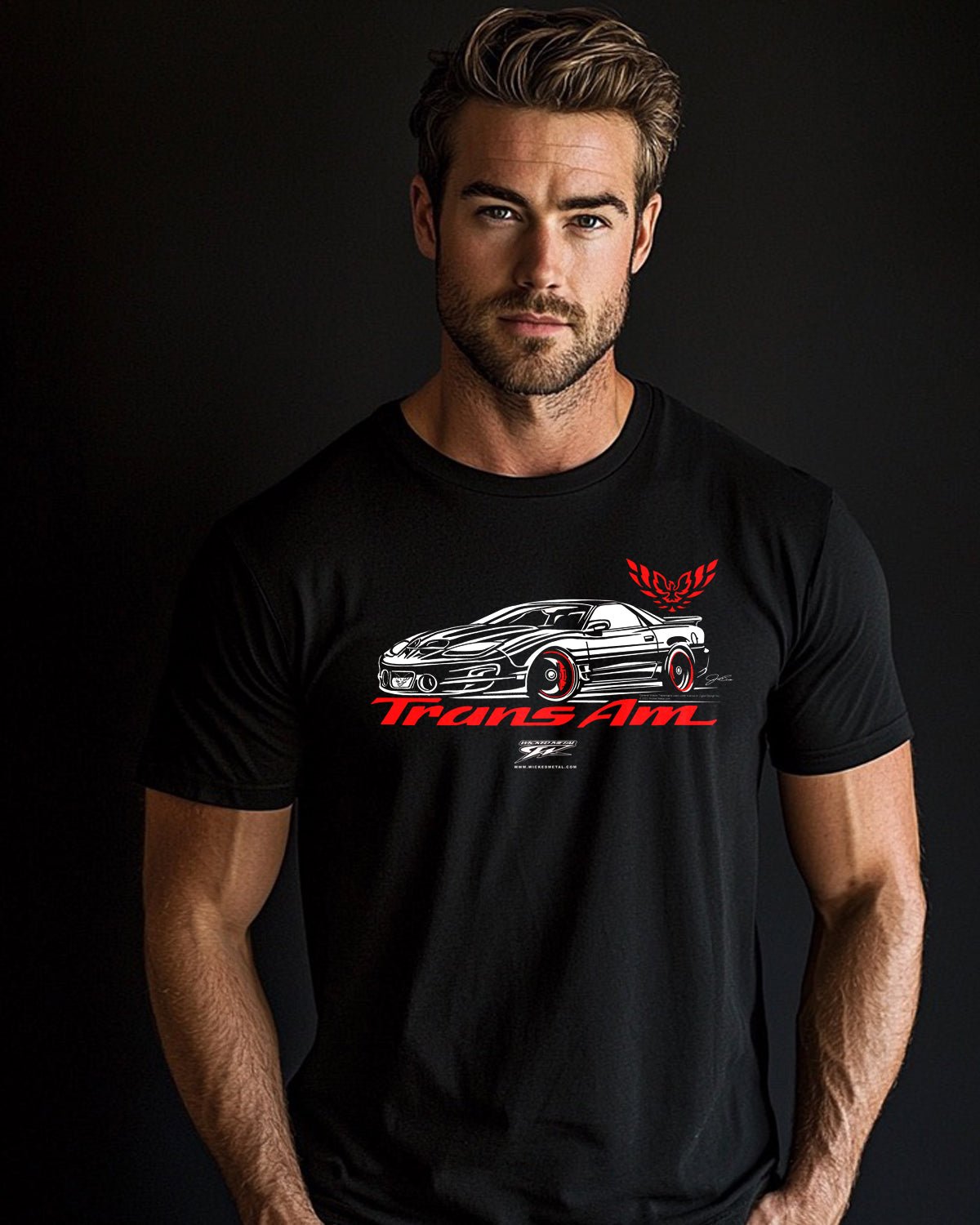 Trans Am Stylized, 1998 - 2002 - 4th Gen Trans Am Muscle Car Shirt - Wicked Metal