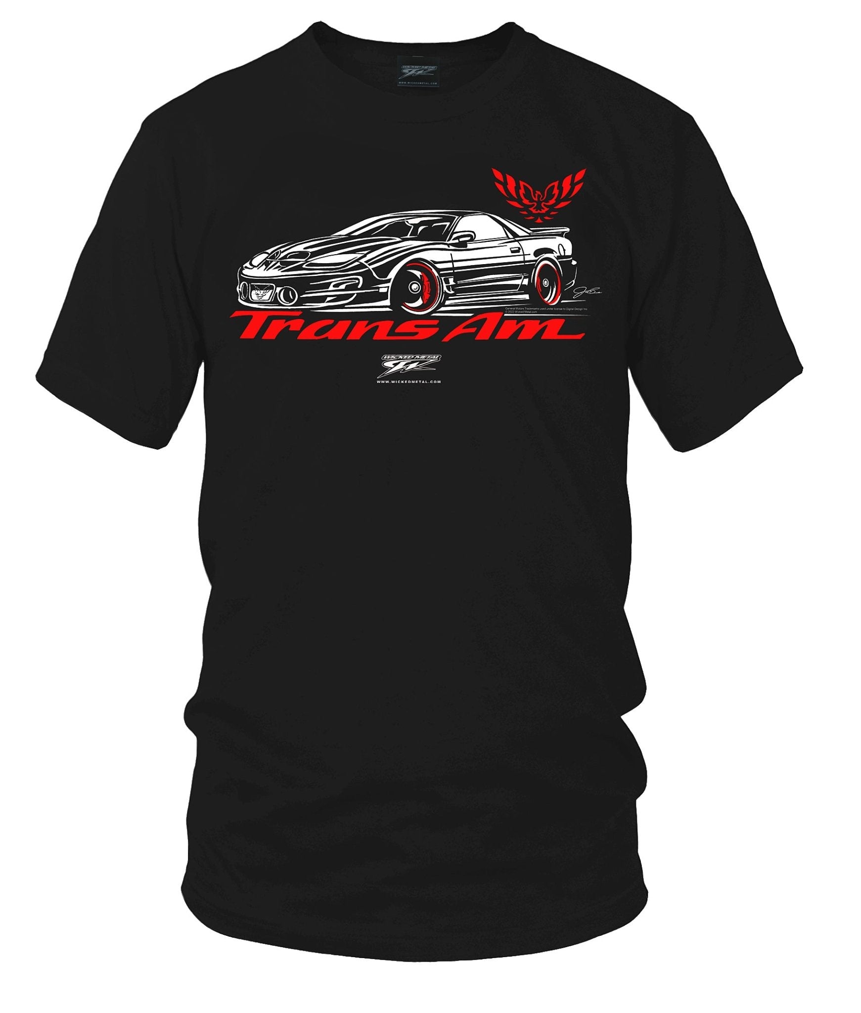 Trans Am Stylized, 1998 - 2002 - 4th Gen Trans Am Muscle Car Shirt - Wicked Metal