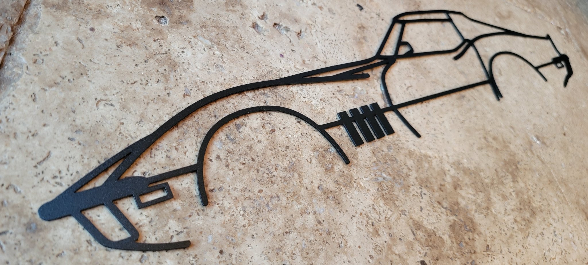 C3 Corvette Metal Car Wall Art - Wicked Metal