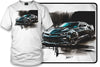 Camaro ZL1 Black Splash on White 5th Gen Stylized - 2010s ZL1 Camaro - Chevy Camaro t shirt - Wicked Metal - Wicked Metal