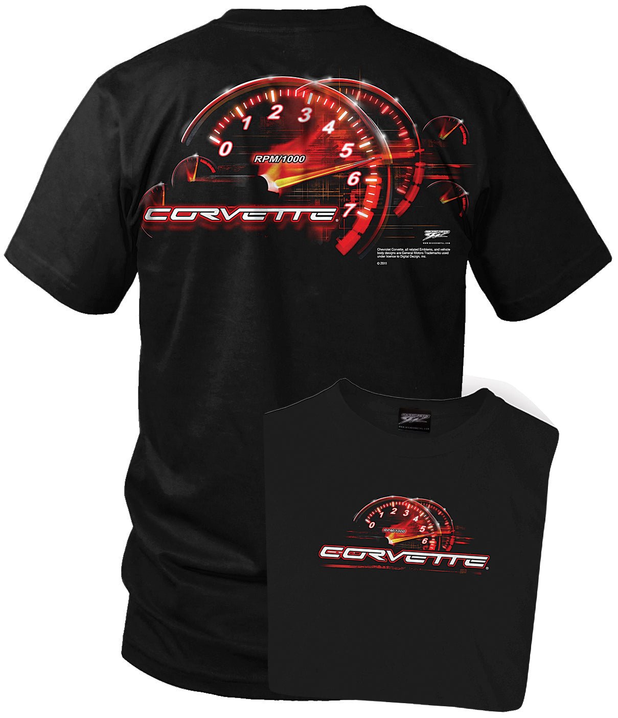 Corvette c5 shirt - Redline - Tach Speedo - Wicked Metal