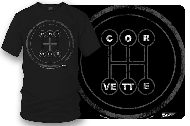 Corvette c7 t Shirt - C7 Style - Manual Stick shift - Wicked Metal
