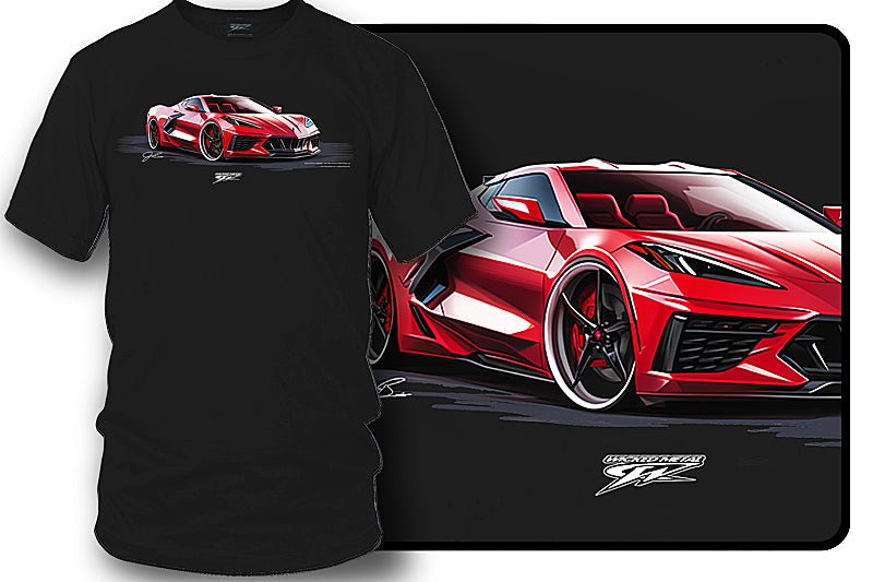 Corvette c8 - Corvette C8 Red shirt - Wicked Metal