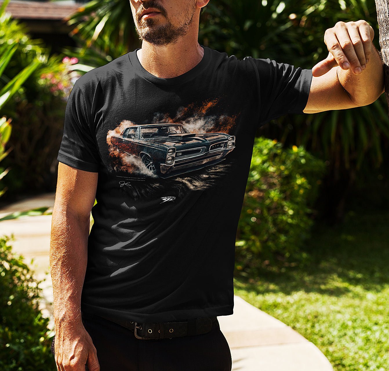 Pontiac 1966 GTO Distressed Shirt - Muscle Car T-Shirt - 1966 GTO - Wicked Metal