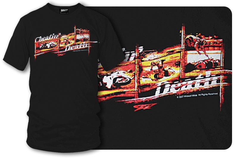 Sport bike shirts - Cheatin Death (Black) - Wicked Metal