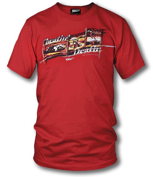 Sport bike shirts - Cheatin' Death (Red) - Wicked Metal