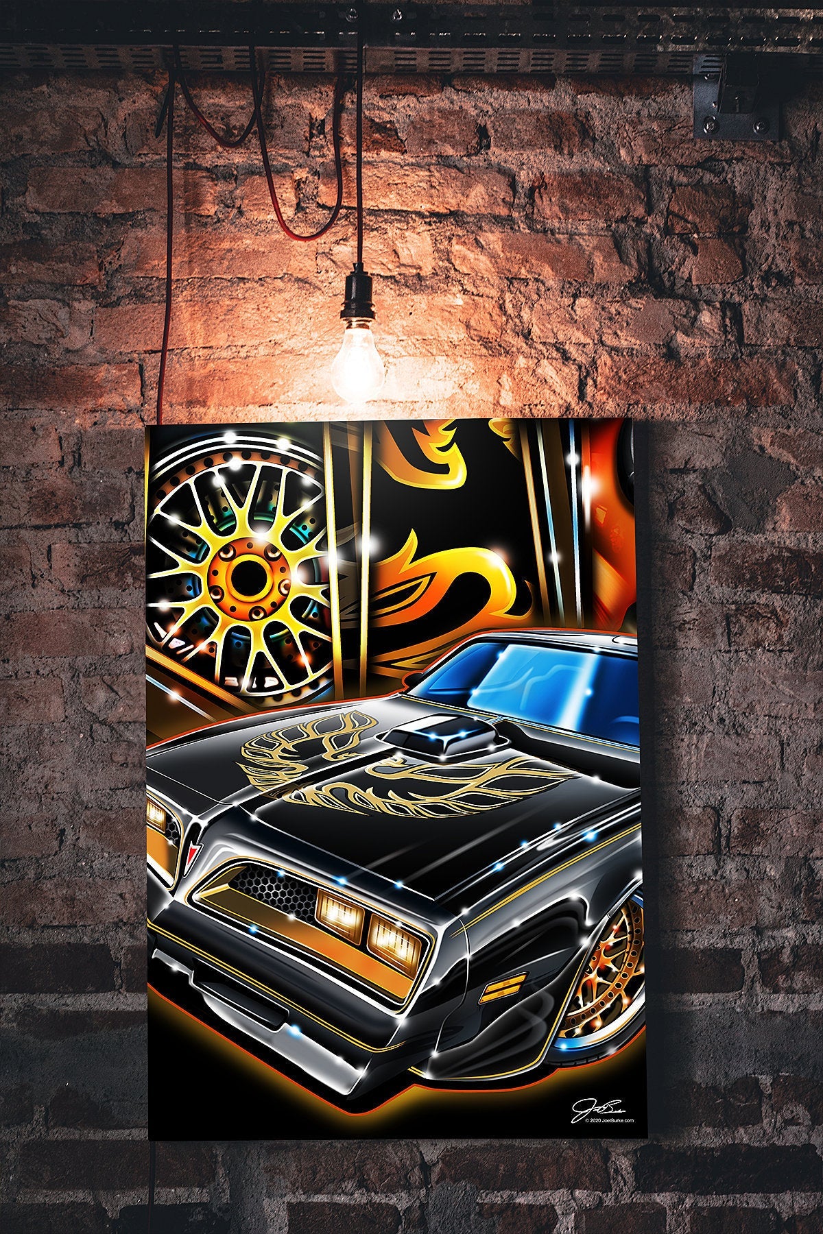 Trans Am Bandit, Muscle Car wall art - garage art