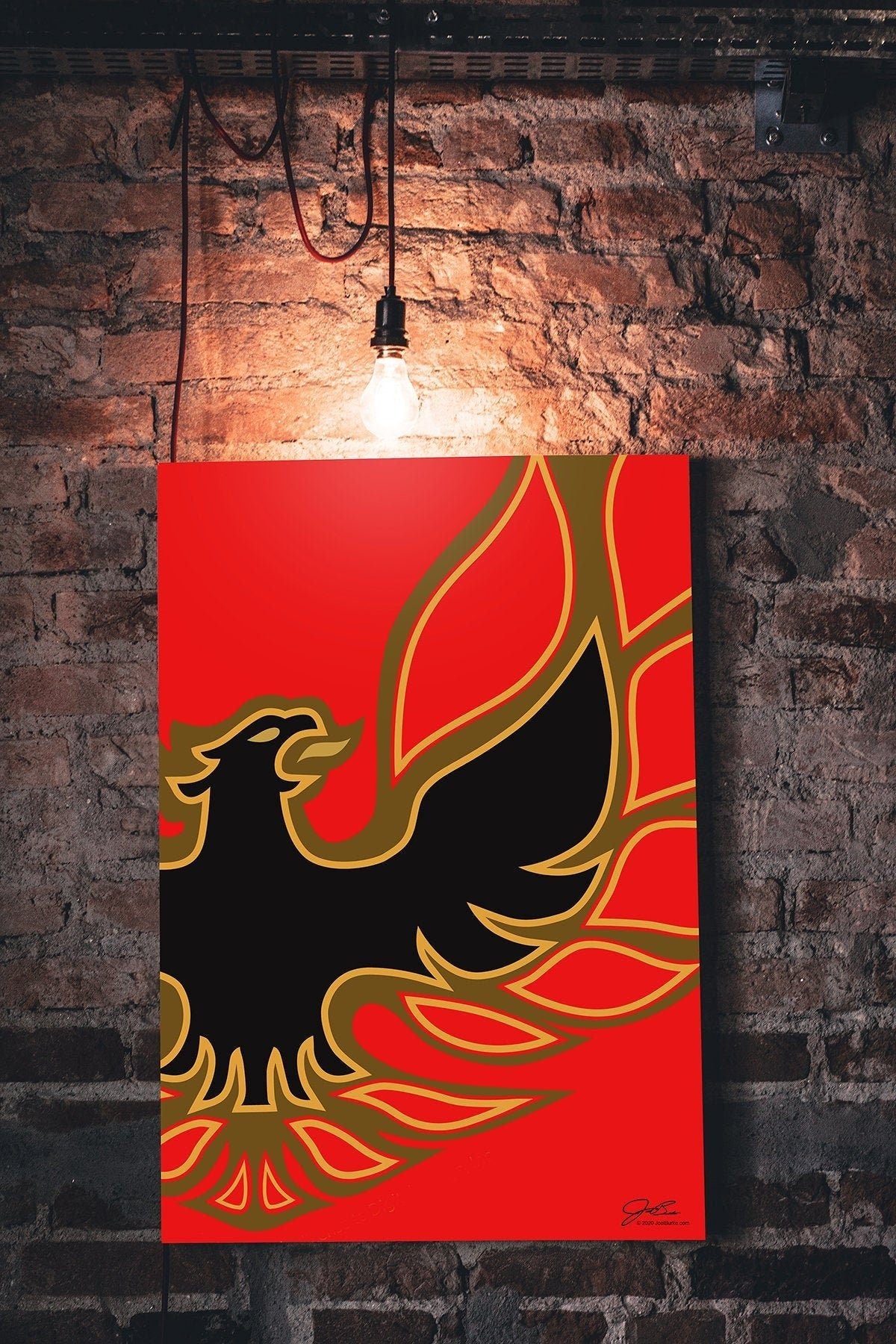 Trans Am screaming chicken, Muscle Car wall art - garage art