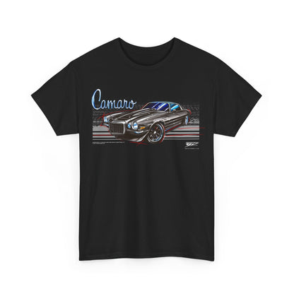 1971 Camaro - Stripes - Chevy Camaro t shirt - Wicked Metal
