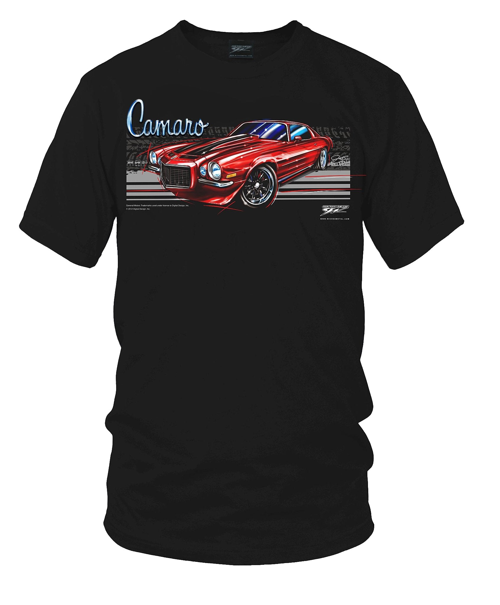 1971 Camaro - Stripes - Chevy Camaro t shirt