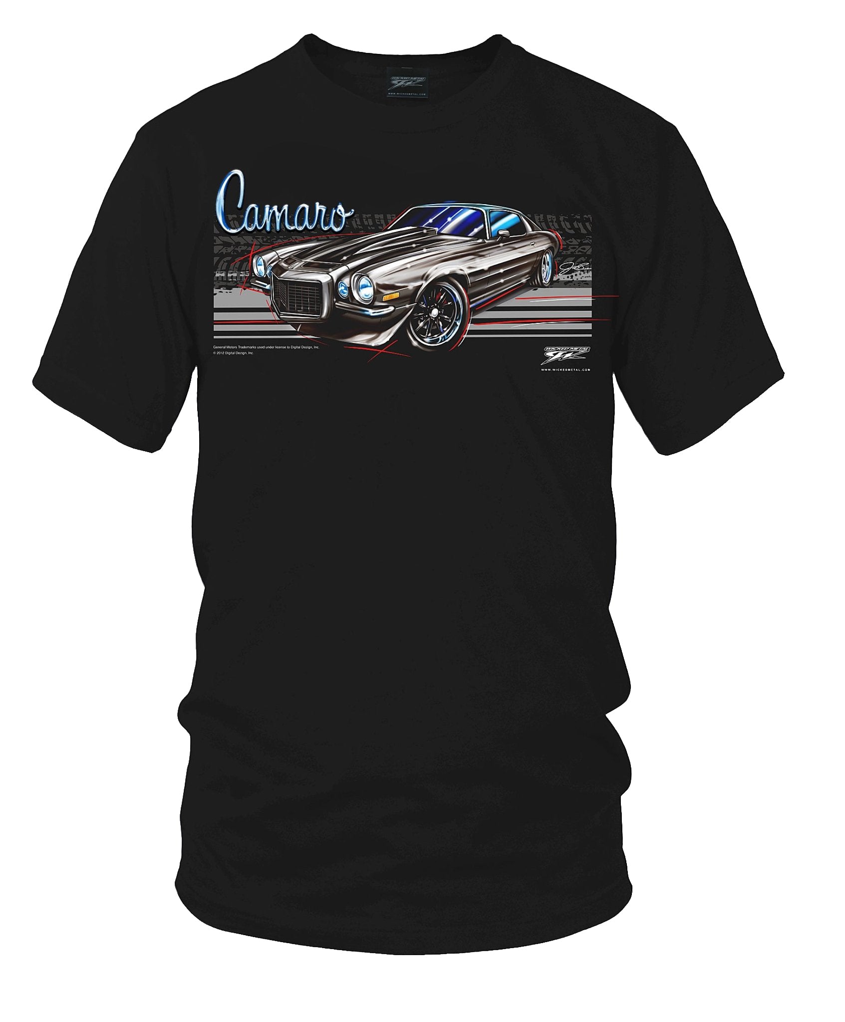 1971 Camaro - Stripes - Chevy Camaro t shirt
