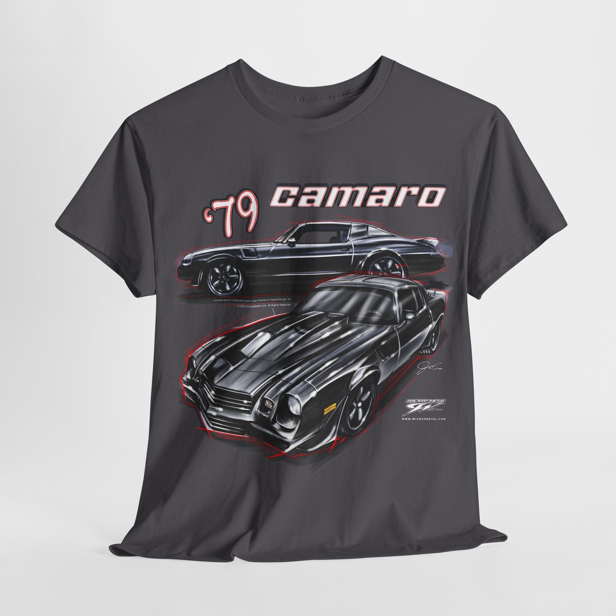 1979 Camaro Illustrated T-Shirt - Chevy Camaro Merchandise