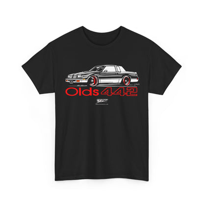 85 - 87 Olds 442 Stylized t shirt, 5th Generation 442 - Wicked Metal - Wicked Metal