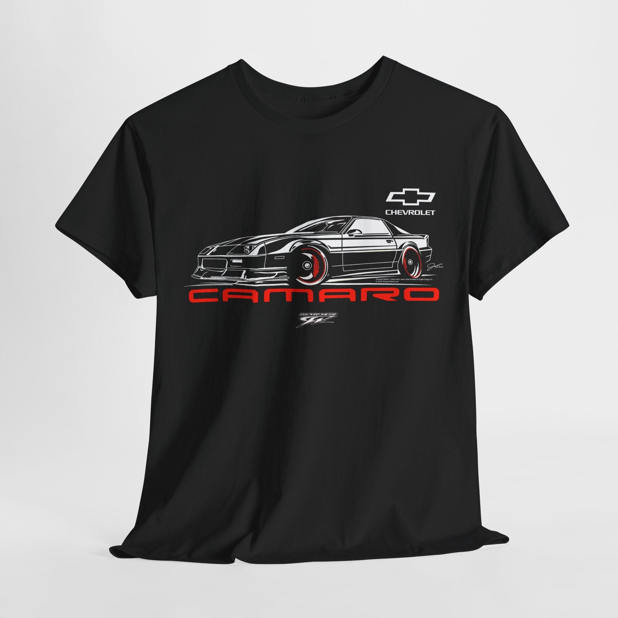 Camaro 3rd Gen Stylized - 80s Camaro - Chevy Camaro t shirt - Wicked Metal - Wicked Metal