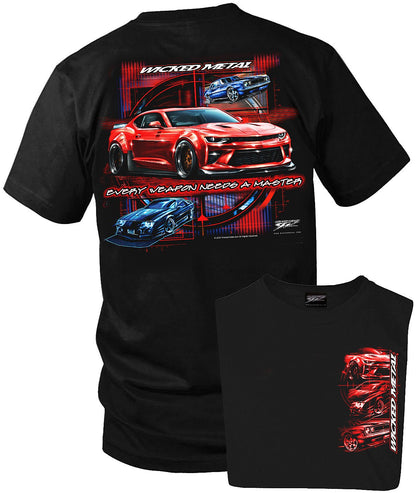 Camaro Every Weapon ZL1 6th Gen - 2016 - 2023 ZL1 Camaro Weapon - Chevy Camaro t shirt - Wicked Metal - Wicked Metal