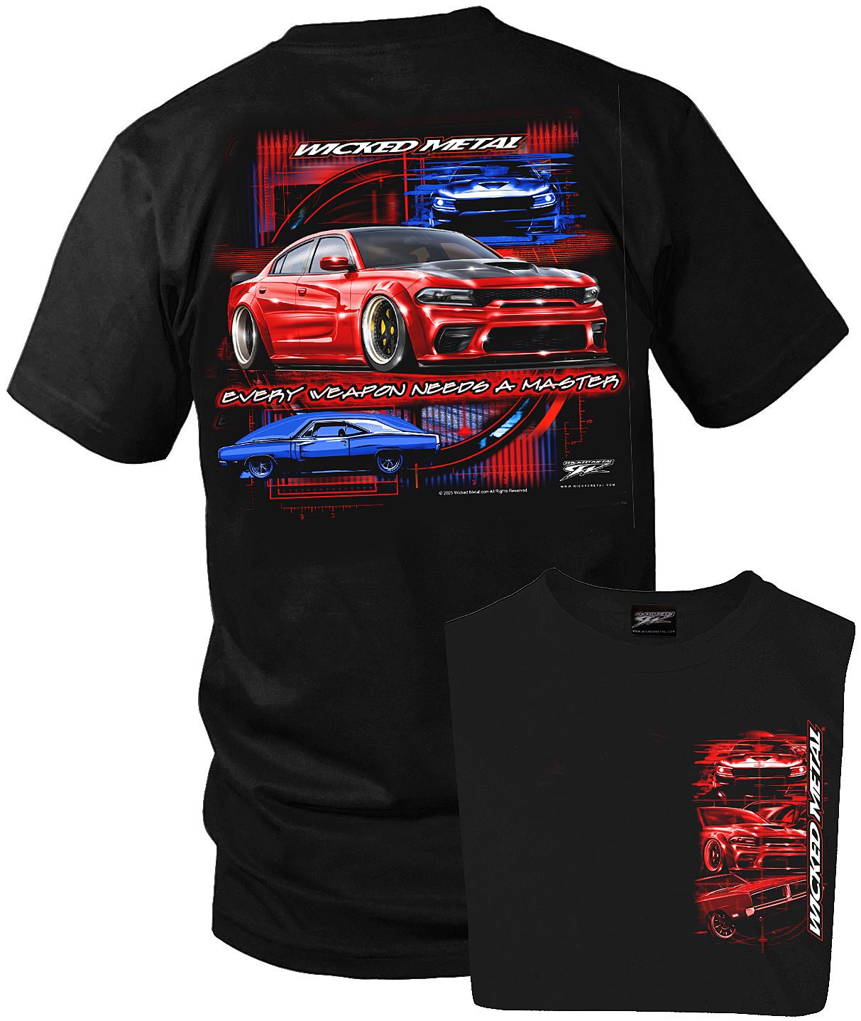 Charger Weapon 7th Gen Charger - Muscle Car T-Shirt - Charger t - Shirt - Wicked Metal