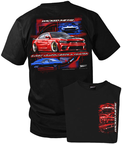 Charger Weapon 7th Gen Charger - Muscle Car T-Shirt - Charger t - Shirt - Wicked Metal