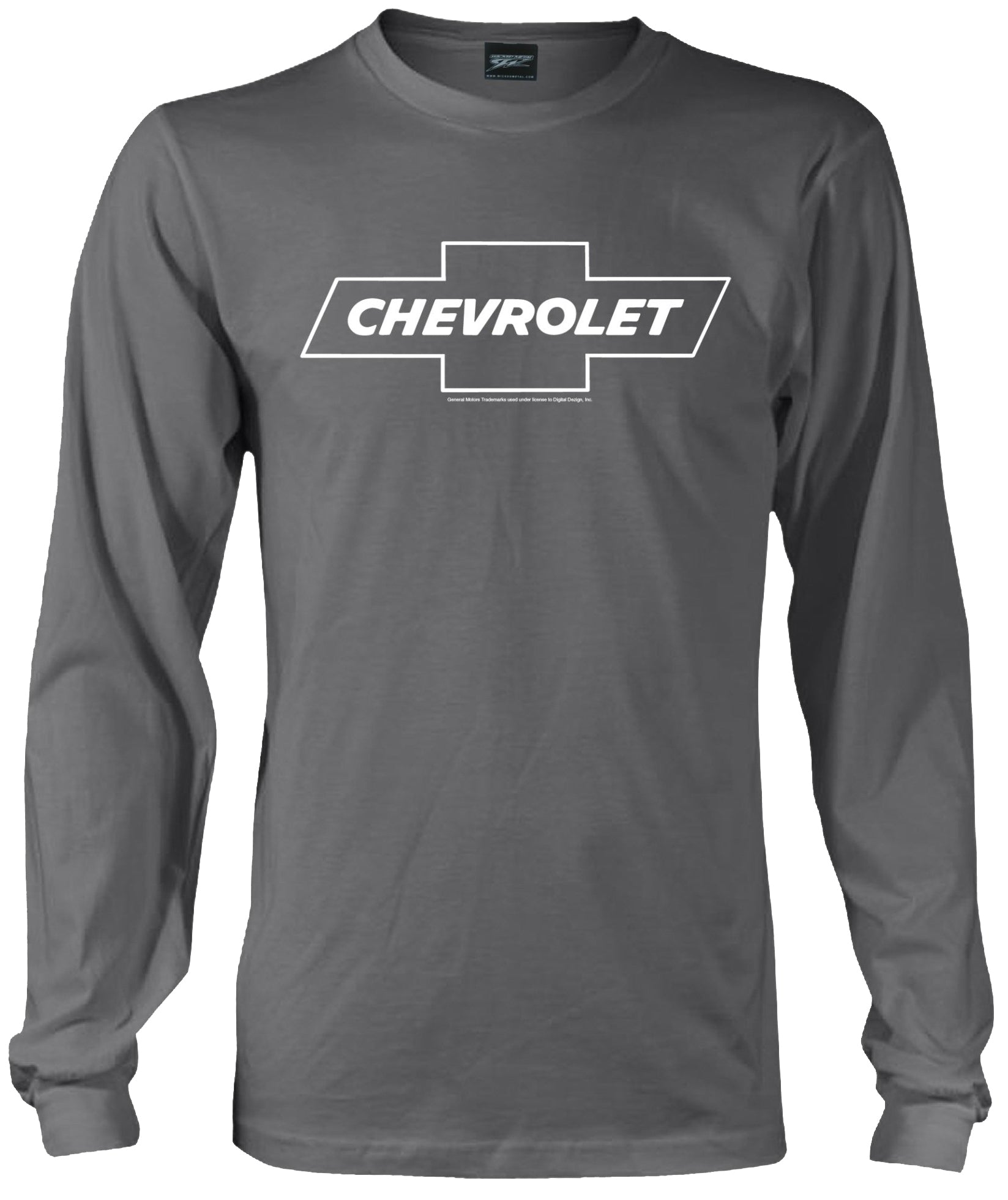 Chevy Bowtie LS t shirt logo  - Grey Long Sleeve shirt