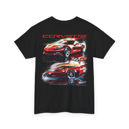 Corvette c6 Red Blur - Corvette C6 Red Blur T-Shirt - Wicked Metal