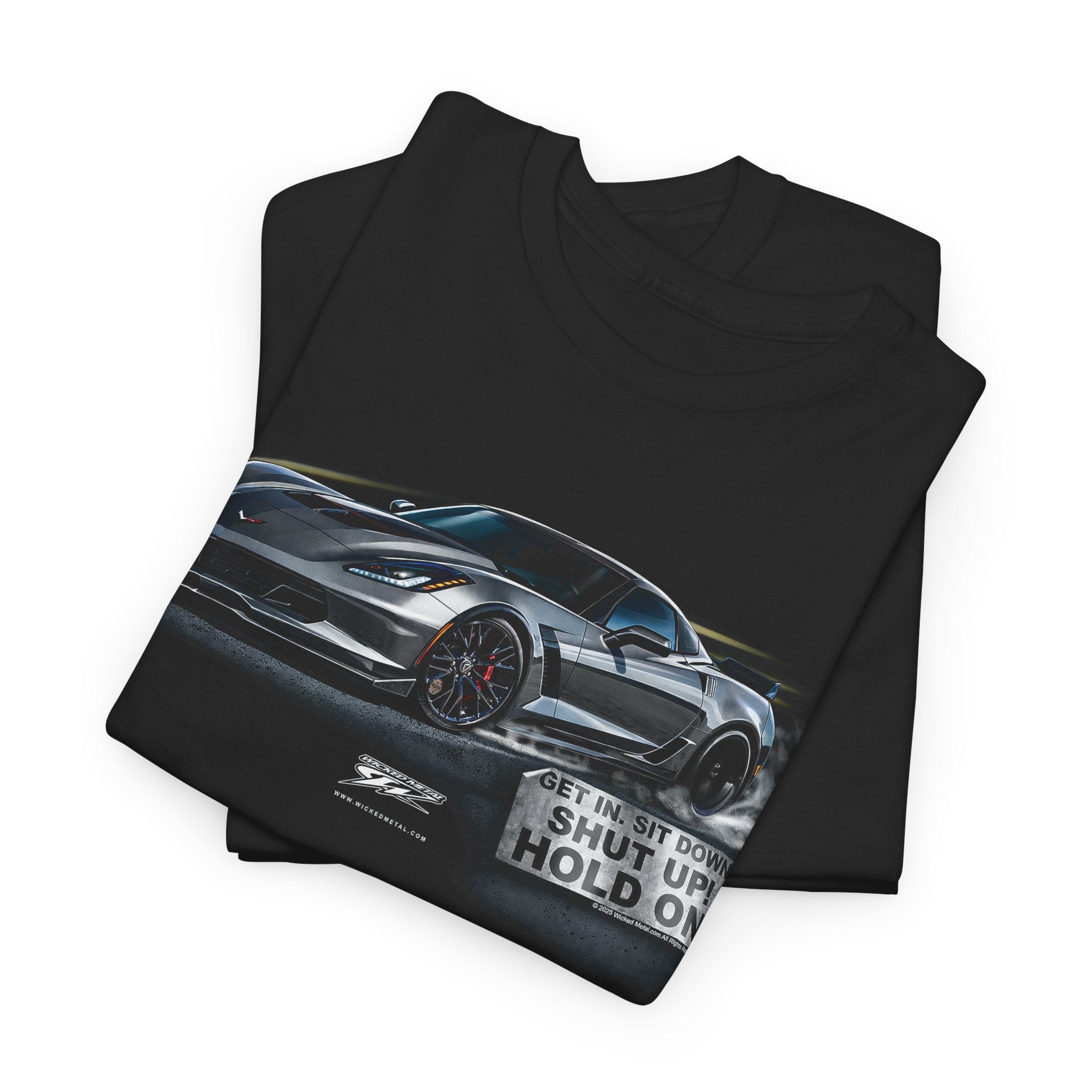Corvette c7 Get In, Hold On - C7 Corvette t-shirt - Wicked Metal