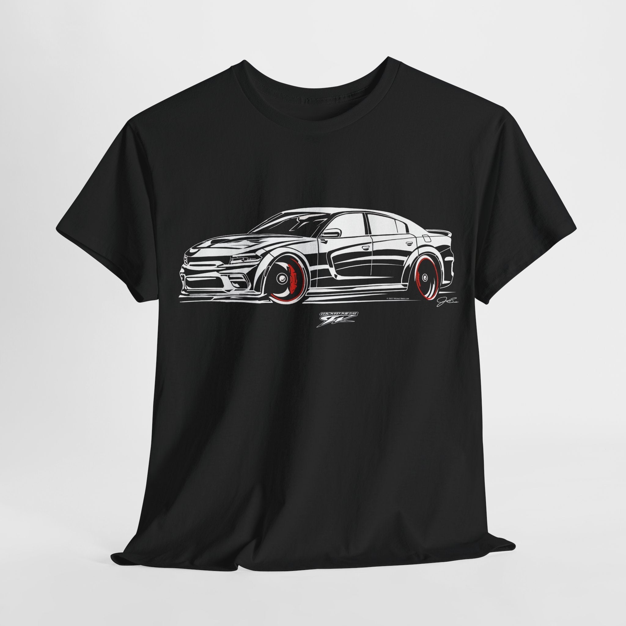 Dodge Charger Stylized - Muscle Car T-Shirt - Charger t - Shirt - Wicked Metal