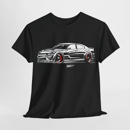 Dodge Charger Stylized - Muscle Car T-Shirt - Charger t - Shirt - Wicked Metal