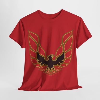 Firebird Trans Am t shirt hood decal - Red - Wicked Metal