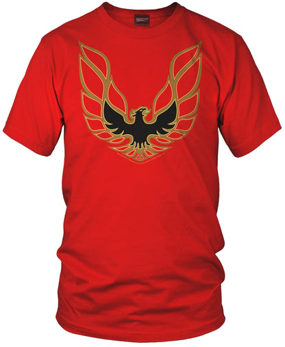 Firebird Trans Am t shirt hood decal  - Red