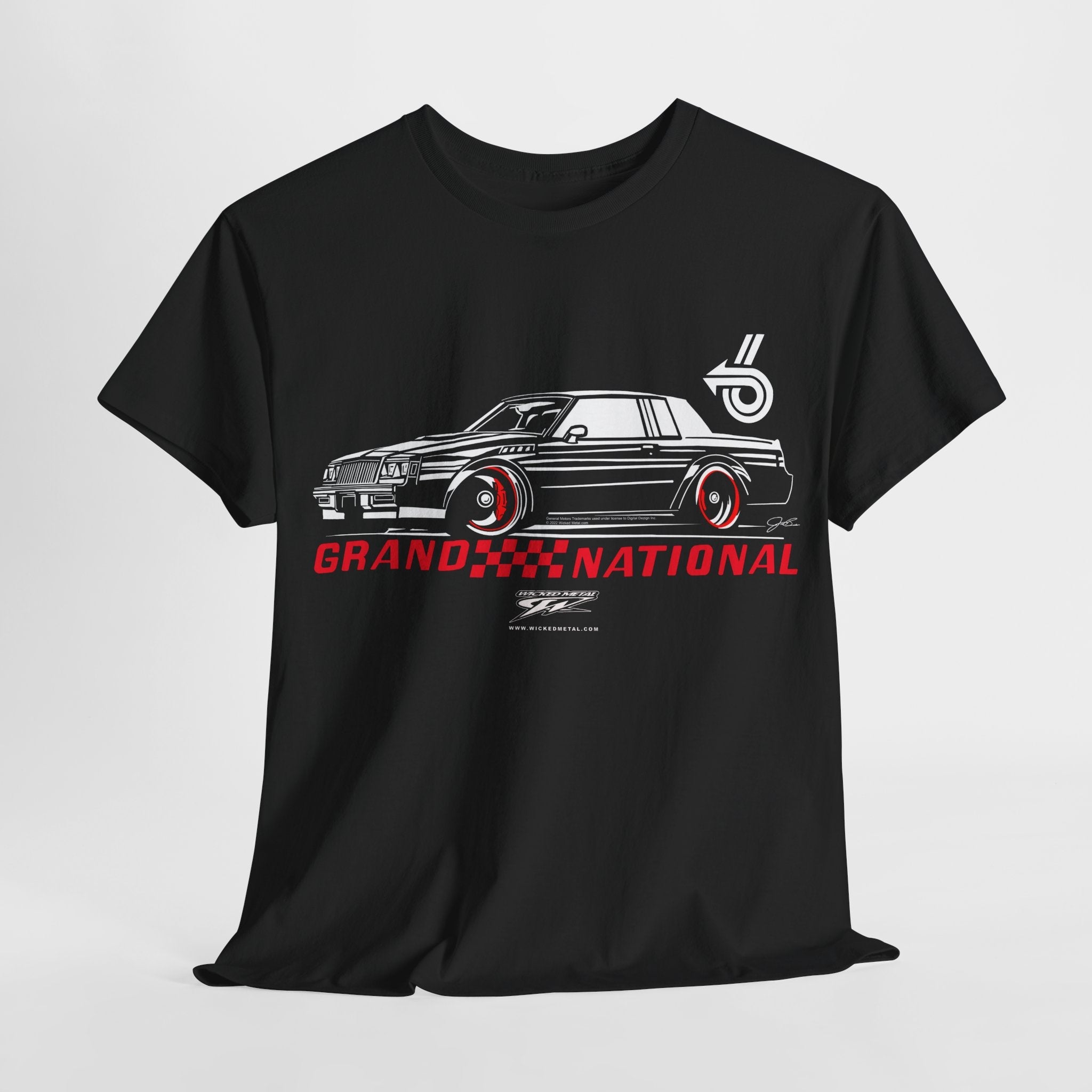 Grand National Stylized Shirt - Muscle Car T-Shirt - 1987 Grand National - Wicked Metal