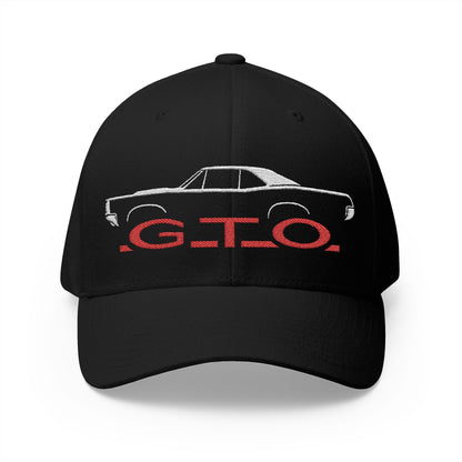 GTO Silhouette Closed - Back Structured Cap (Embroidery) - Pontiac GTO hat - Wicked Metal